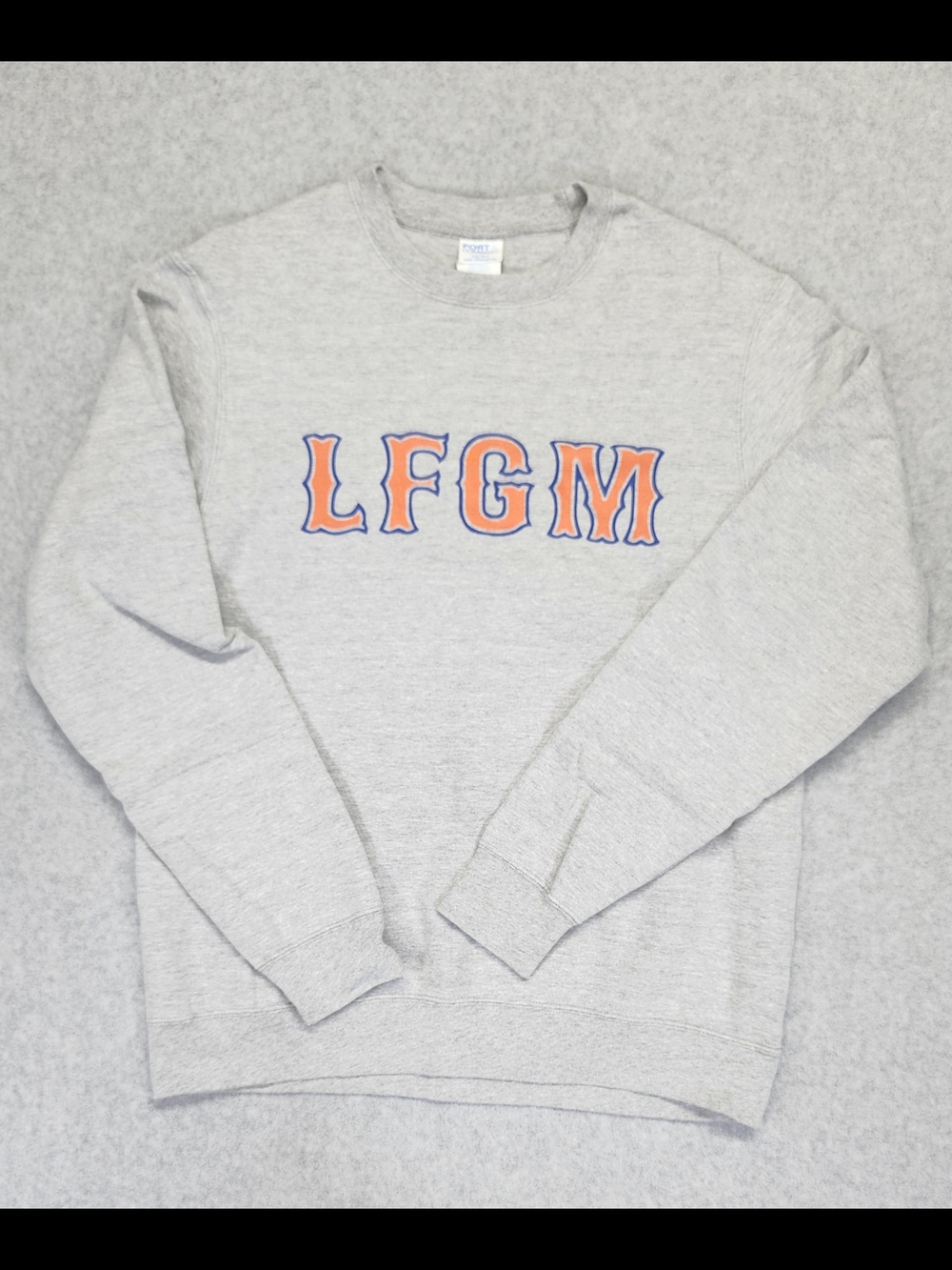 Gray  METS MLB LFGM Graphic Crewneck Sweater